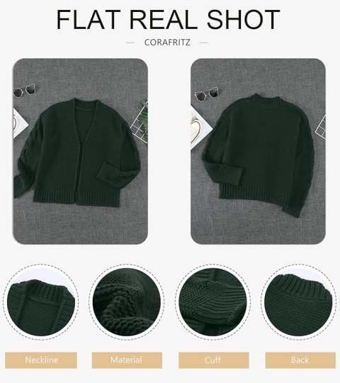 SWETER DAMSKI NARZUTKA ZIELONY R. XL SWETER DAMSKI NARZUTKA ZIELONY R. XL