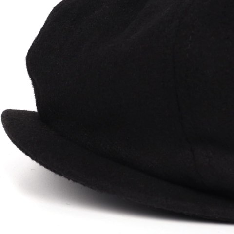 BERET MĘSKI Z DASZKIEM PŁASKIM CZARNY R.M STENSON BERET MĘSKI Z DASZKIEM PŁASKIM CZARNY R.M STENSON