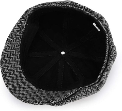 BERET MĘSKI Z DASZKIEM PŁASKIM W JODEŁKĘ R. L/XL ZYLOO BERET MĘSKI Z DASZKIEM PŁASKIM W JODEŁKĘ R. L/XL ZYLOO