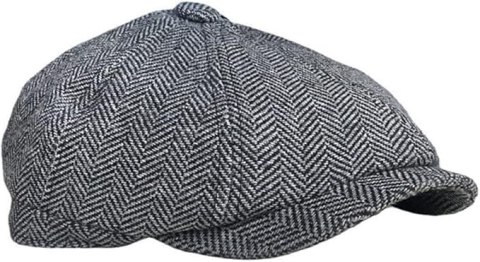 BERET MĘSKI Z DASZKIEM PŁASKIM W JODEŁKĘ R. L/XL ZYLOO BERET MĘSKI Z DASZKIEM PŁASKIM W JODEŁKĘ R. L/XL ZYLOO