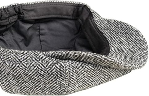 BERET MĘSKI Z DASZKIEM PŁASKIM W JODEŁKĘ R. L/XL ZYLOO BERET MĘSKI Z DASZKIEM PŁASKIM W JODEŁKĘ R. L/XL ZYLOO