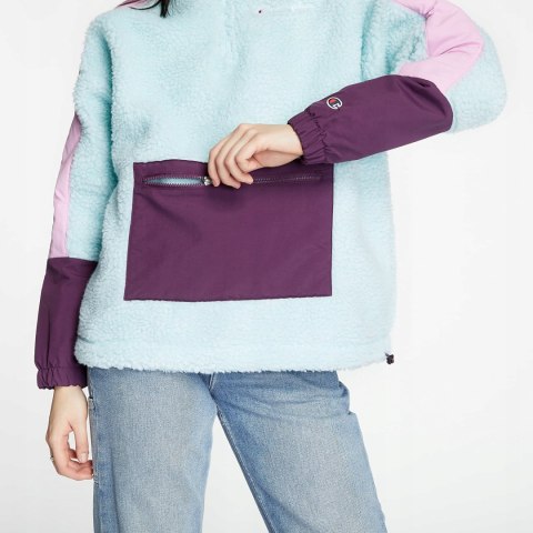 BLUZA DAMSKA CHAMPION FLEECE SKY BLUE/PINK XS BLUZA DAMSKA CHAMPION FLEECE SKY BLUE/PINK XS