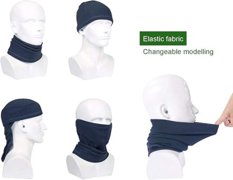 CIEPŁYPOLAROWY KOMIN UNISEX GRANATOWY CIEPŁYPOLAROWY KOMIN UNISEX GRANATOWY