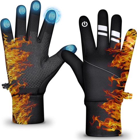 RĘKAWICZKI ZIMOWE SPORTOWE UNISEX ANTYPOŚLIZGOWE DOTYK LCD CIEPŁE R. M RĘKAWICZKI ZIMOWE SPORTOWE UNISEX ANTYPOŚLIZGOWE DOTYK LCD CIEPŁE R. M