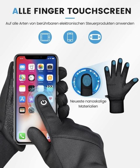 RĘKAWICZKI ZIMOWE SPORTOWE UNISEX ANTYPOŚLIZGOWE DOTYK LCD CIEPŁE R. M RĘKAWICZKI ZIMOWE SPORTOWE UNISEX ANTYPOŚLIZGOWE DOTYK LCD CIEPŁE R. M