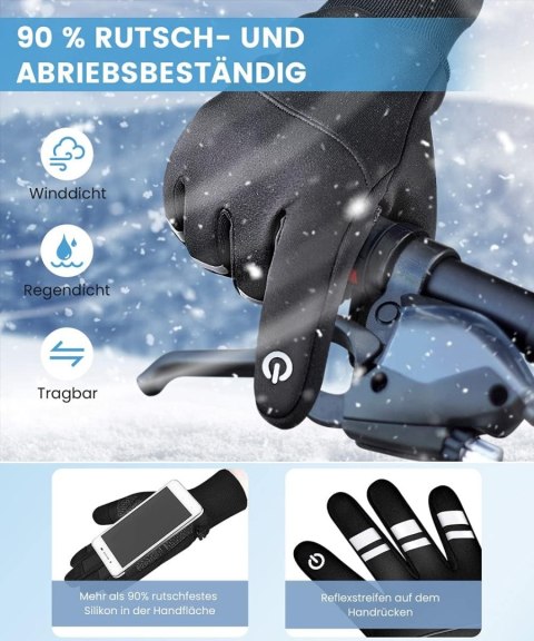 RĘKAWICZKI ZIMOWE SPORTOWE UNISEX ANTYPOŚLIZGOWE DOTYK LCD CIEPŁE R. M RĘKAWICZKI ZIMOWE SPORTOWE UNISEX ANTYPOŚLIZGOWE DOTYK LCD CIEPŁE R. M