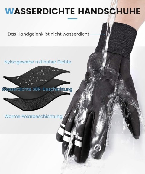 RĘKAWICZKI ZIMOWE SPORTOWE UNISEX ANTYPOŚLIZGOWE DOTYK LCD CIEPŁE R. M RĘKAWICZKI ZIMOWE SPORTOWE UNISEX ANTYPOŚLIZGOWE DOTYK LCD CIEPŁE R. M