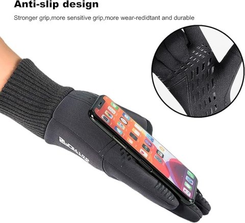RĘKAWICZKI ZIMOWE UNISEX ANTYPOŚLIZGOWE DOTYK LCD CIEPŁE DZIANINA R. XL RĘKAWICZKI ZIMOWE UNISEX ANTYPOŚLIZGOWE DOTYK LCD CIEPŁE DZIANINA R. XL