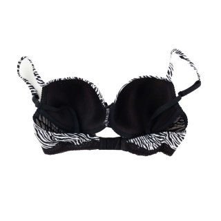 STANIK BIUSTONOSZ DAMSKI VANITY FAIR CZARNO BIAŁA ZEBRA 75C