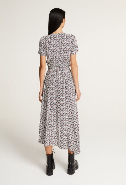 SUKIENKA KOPERTOWA CLAUDIE PIERLOT RETRO KWIATY 40 SUKIENKA KOPERTOWA CLAUDIE PIERLOT RETRO KWIATY 40