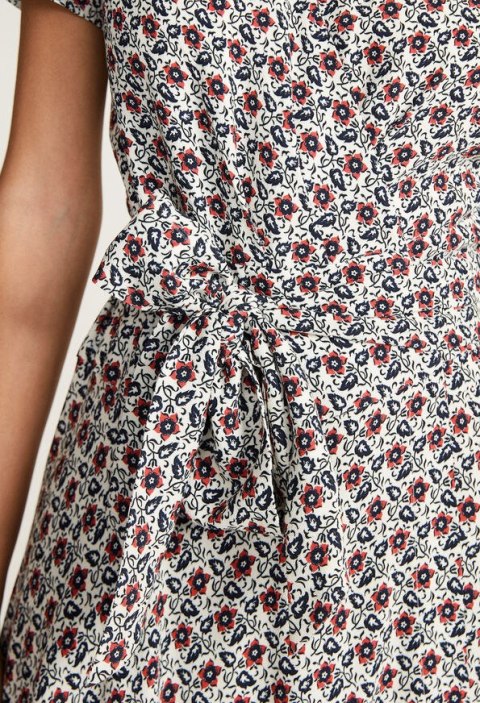 SUKIENKA KOPERTOWA CLAUDIE PIERLOT RETRO KWIATY 40 SUKIENKA KOPERTOWA CLAUDIE PIERLOT RETRO KWIATY 40