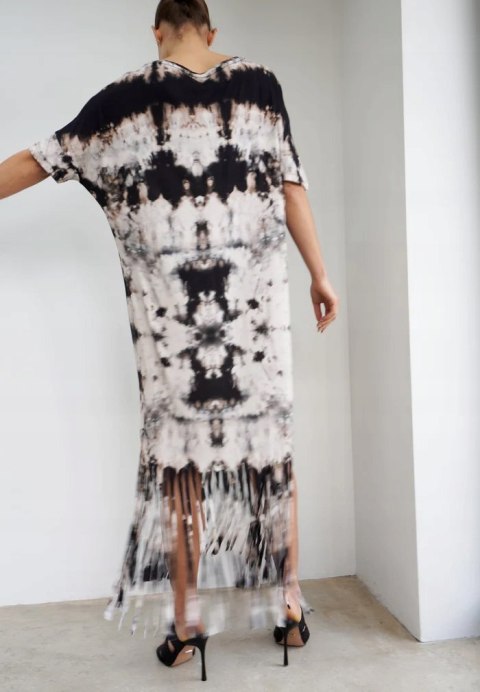 SUKIENKA RELIGION BACK BEAT THUNDER PRINT BEŻOWA XS SUKIENKA RELIGION BACK BEAT THUNDER PRINT BEŻOWA XS