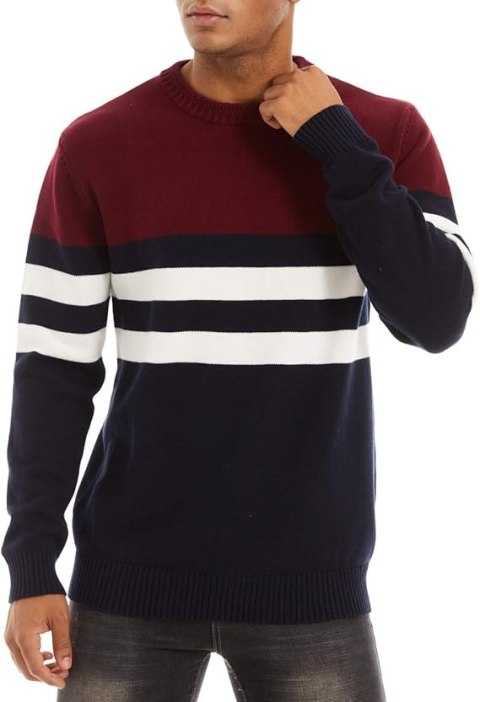 SWETER MĘSKI KEFITEVD PASKI GRANATOWY XL SWETER MĘSKI KEFITEVD PASKI GRANATOWY XL