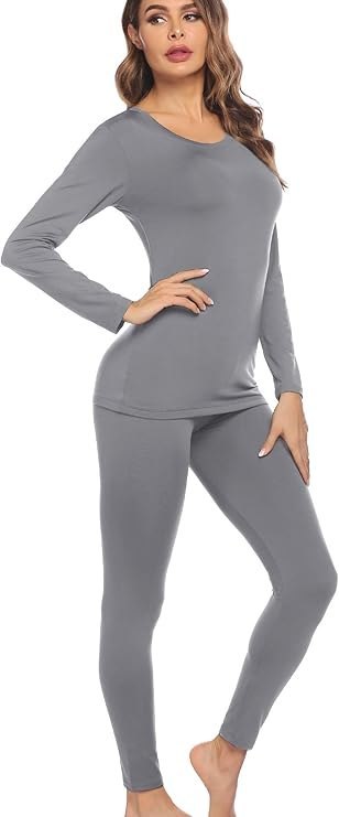 ZESTAW BIELIZNY TERMICZNEJ DLA KOBIET SZARY R. XL ZESTAW BIELIZNY TERMICZNEJ DLA KOBIET SZARY R. XL