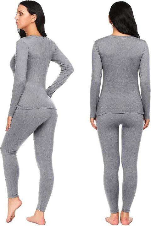 ZESTAW BIELIZNY TERMICZNEJ DLA KOBIET SZARY R. XL ZESTAW BIELIZNY TERMICZNEJ DLA KOBIET SZARY R. XL