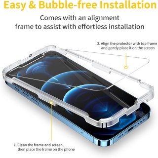 3X SZKŁO HARTOWANE APPLE IPHONE 12 PRO MAX WYTRZYMAŁE OCHRONNE ŁATWY MONTAŻ