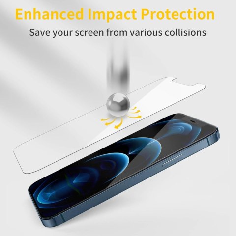 3X SZKŁO HARTOWANE APPLE IPHONE 12 PRO MAX WYTRZYMAŁE OCHRONNE ŁATWY MONTAŻ