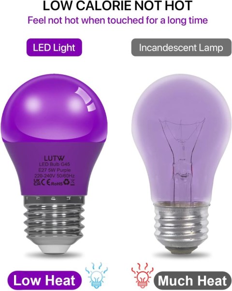 6x ŻARÓWKA LED KOLOROWE E27 G45 5W 450lm RÓŻ ZIELONY NIEBIESKI CZERWONY RGB 6x ŻARÓWKA LED KOLOROWE E27 G45 5W 450lm RÓŻ ZIELONY NIEBIESKI CZERWONY RGB