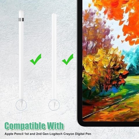 7x KOŃCÓWKA RYSIKA DO APPLE PENCIL GEN 1/2 BIAŁY CZARNY BEZBARWNY 7x KOŃCÓWKA RYSIKA DO APPLE PENCIL GEN 1/2 BIAŁY CZARNY BEZBARWNY