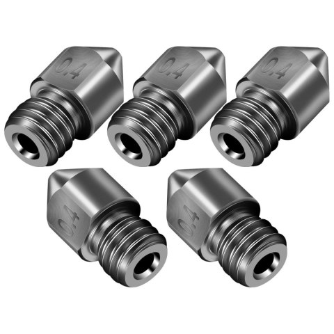 8x DYSZA DO DRUKARKI 3D 0,4mm MK8 M6 STAL Makerbot Creality Ender +CZYŚCIKI 8x DYSZA DO DRUKARKI 3D 0,4mm MK8 M6 STAL Makerbot Creality Ender +CZYŚCIKI