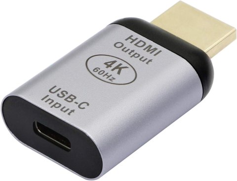 ADAPTER USB-C ŻEŃSKI NA HDMI MĘSKI 4K@60Hz ADAPTER USB-C ŻEŃSKI NA HDMI MĘSKI 4K@60Hz