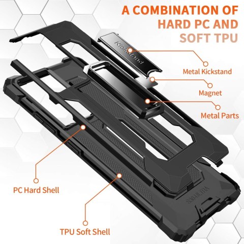 ETUI DO SAMSUNG GALAXY S21 ULTRA 5G CZARNE ZE STOJAKIEM WYTRZYMAŁE PORZĄDNE ETUI DO SAMSUNG GALAXY S21 ULTRA 5G CZARNE ZE STOJAKIEM WYTRZYMAŁE PORZĄDNE