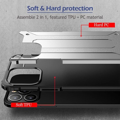 ETUI OCHRONNE APPLE IPHONE 13 PRO MAX CZERWONO CZARNE SOLIDNE WYTRZYMAŁE ETUI OCHRONNE APPLE IPHONE 13 PRO MAX CZERWONO CZARNE SOLIDNE WYTRZYMAŁE