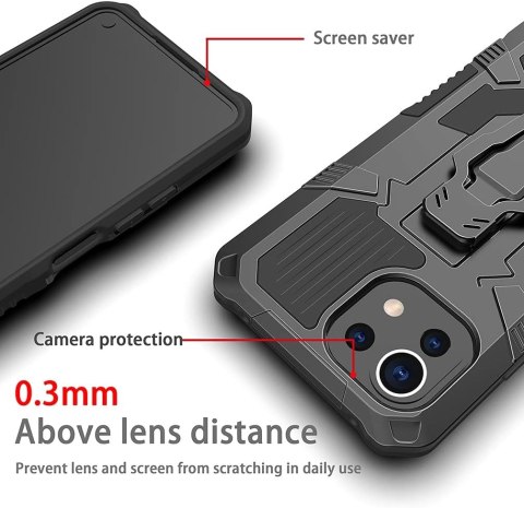 ETUI OCHRONNE XIAOMI MI 11 LITE 5G/4G CZARNE PORZĄDNE Z PODSTAWKĄ M2101K9C ETUI OCHRONNE XIAOMI MI 11 LITE 5G/4G CZARNE PORZĄDNE Z PODSTAWKĄ M2101K9C