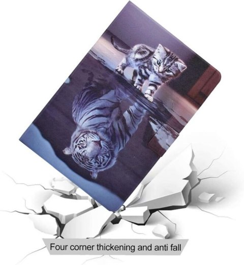 ETUI OCHRONNE SAMSUN GALAXY TAB A 10.1" 2019 ZAMYKANE Z KLAPKĄ TYGRYS +RYSIK ETUI OCHRONNE SAMSUN GALAXY TAB A 10.1" 2019 ZAMYKANE Z KLAPKĄ TYGRYS +RYSIK