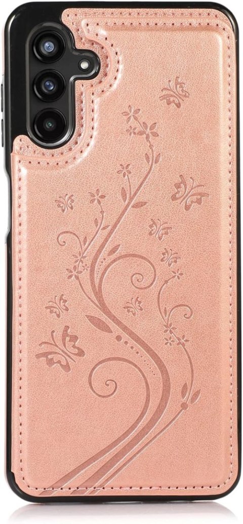 ETUI OCHRONNE SAMSUNG GALAXY A13 ROSE GOLD RÓŻOWE PORTFEL NA KARTY HOLDER