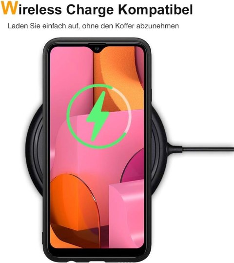 ETUI OCHRONNE SAMSUNG GALAXY A20E CZARNE SILIKONOWE MATOWE SM-A202F