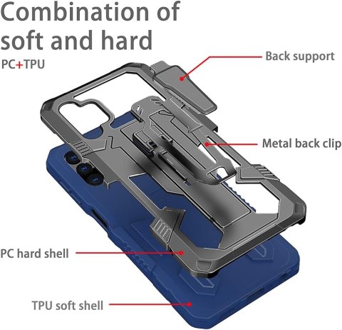 ETUI OCHRONNE SAMSUNG GALAXY A32 5G CZARNO NIEBIESKIE PORZĄDNE Z PODSTAWKĄ ETUI OCHRONNE SAMSUNG GALAXY A32 5G CZARNO NIEBIESKIE PORZĄDNE Z PODSTAWKĄ