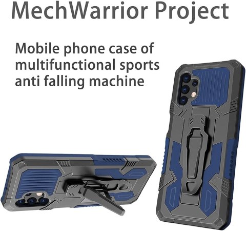 ETUI OCHRONNE SAMSUNG GALAXY A32 5G CZARNO NIEBIESKIE PORZĄDNE Z PODSTAWKĄ ETUI OCHRONNE SAMSUNG GALAXY A32 5G CZARNO NIEBIESKIE PORZĄDNE Z PODSTAWKĄ