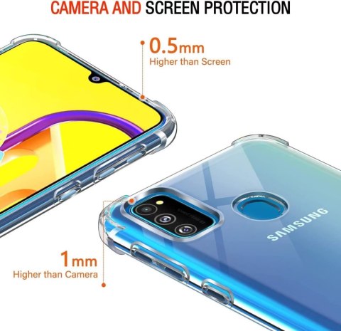 ETUI OCHRONNE SAMSUNG GALAXY M30S/ M21 PRZEZROCZYSTE BEZBARWNE WYTRZYMAŁE ETUI OCHRONNE SAMSUNG GALAXY M30S/ M21 PRZEZROCZYSTE BEZBARWNE WYTRZYMAŁE
