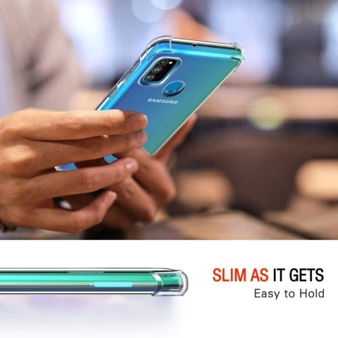 ETUI OCHRONNE SAMSUNG GALAXY M30S/ M21 PRZEZROCZYSTE BEZBARWNE WYTRZYMAŁE ETUI OCHRONNE SAMSUNG GALAXY M30S/ M21 PRZEZROCZYSTE BEZBARWNE WYTRZYMAŁE