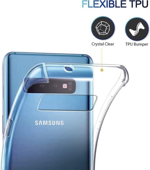 ETUI OCHRONNE SAMSUNG GALAXY S10 PLUS PRZEZROCZYSTE BEZBARWNE WYTRZYMAŁE ETUI OCHRONNE SAMSUNG GALAXY S10 PLUS PRZEZROCZYSTE BEZBARWNE WYTRZYMAŁE