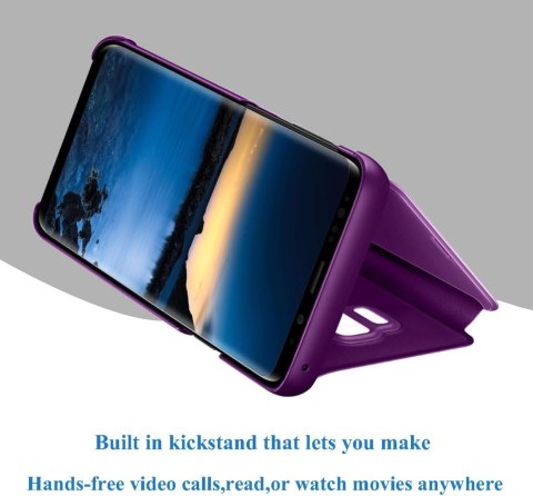 ETUI OCHRONNE SAMSUNG GALAXY S9+ FIOLETOWE ZAMYKANE Z KLAPKĄ LUSTRZANE ETUI OCHRONNE SAMSUNG GALAXY S9+ FIOLETOWE ZAMYKANE Z KLAPKĄ LUSTRZANE