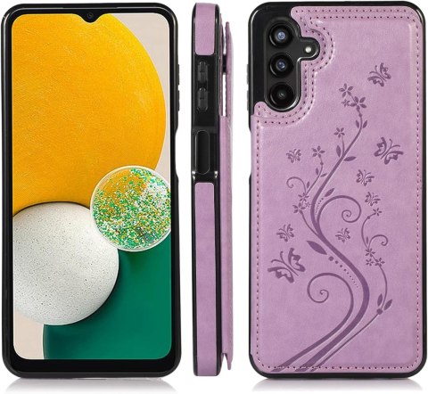 ETUI SAMSUNG GALAXY A13 5G FIOLETOWE PORTFEL NA MAGNES NA KARTY CARD HOLDER ETUI SAMSUNG GALAXY A13 5G FIOLETOWE PORTFEL NA MAGNES NA KARTY CARD HOLDER