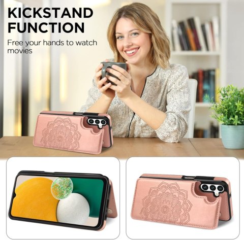 ETUI SAMSUNG GALAXY A13 5G ROSE GOLD RÓŻOWE PORTFEL NA KARTY CARD HOLDER ETUI SAMSUNG GALAXY A13 5G ROSE GOLD RÓŻOWE PORTFEL NA KARTY CARD HOLDER