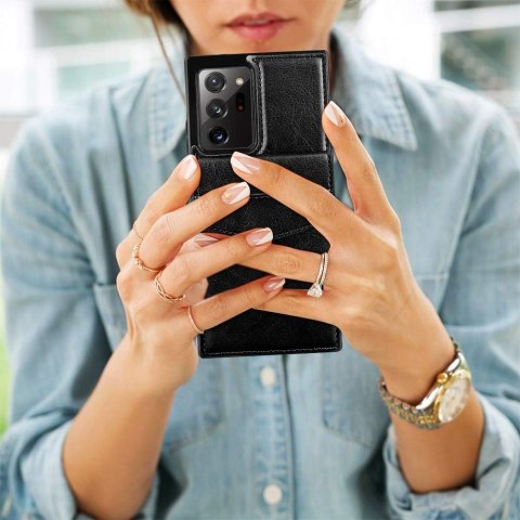 ETUI SAMSUNG GALAXY A53 CZARNE MAGNETYCZNY PORTFEL NA KARTY CARD HOLDER ETUI SAMSUNG GALAXY A53 CZARNE MAGNETYCZNY PORTFEL NA KARTY CARD HOLDER