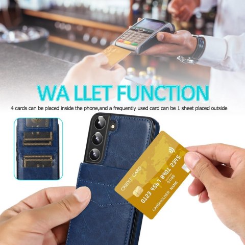 ETUI SAMSUNG GALAXY S21 FE 5G ROSE GOLD RÓŻOWE PORTFEL NA KARTY CARD HOLDER ETUI SAMSUNG GALAXY S21 FE 5G ROSE GOLD RÓŻOWE PORTFEL NA KARTY CARD HOLDER