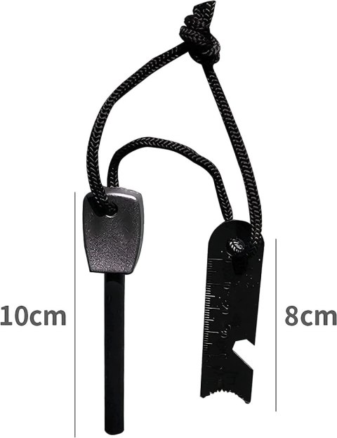KRZESIWO Survival Fire Starter ZESTAW KLUCZYK +GWIZDEK LINIJKA OTWIERACZ KRZESIWO Survival Fire Starter ZESTAW KLUCZYK +GWIZDEK LINIJKA OTWIERACZ