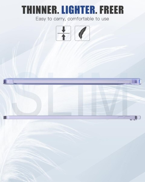 ETUI APPLE IPAD AIR 5 GENERACJA 2022/ 4 GEN. 2020 FIOLETOWY Z KLAPKĄ CASE