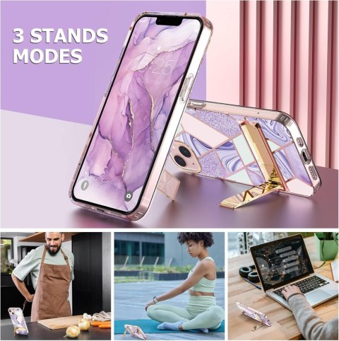 ETUI APPLE IPHONE 13 FIOLETOWE ZŁOTE KOLOROWE PODSTAWKA CASE OCHRONNY A2482 ETUI APPLE IPHONE 13 FIOLETOWE ZŁOTE KOLOROWE PODSTAWKA CASE OCHRONNY A2482