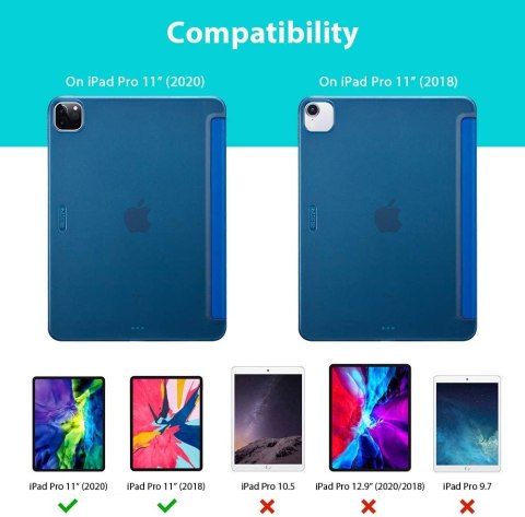 ETUI DO APPLE IPAD PRO 11 NIEBIESKIE ZAMYKANE OCHRONNE GUMOWY TYŁ SOLIDNE ETUI DO APPLE IPAD PRO 11 NIEBIESKIE ZAMYKANE OCHRONNE GUMOWY TYŁ SOLIDNE