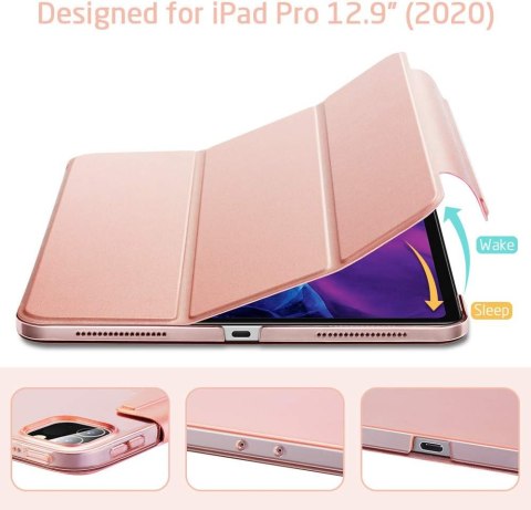 ETUI DO APPLE IPAD PRO 12.9 RÓŻOWY EKO SKÓRA ZAMYKANY 2018/2020/2021/2022 ETUI DO APPLE IPAD PRO 12.9 RÓŻOWY EKO SKÓRA ZAMYKANY 2018/2020/2021/2022