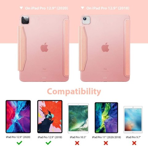 ETUI DO APPLE IPAD PRO 12.9 RÓŻOWY EKO SKÓRA ZAMYKANY 2018/2020/2021/2022 ETUI DO APPLE IPAD PRO 12.9 RÓŻOWY EKO SKÓRA ZAMYKANY 2018/2020/2021/2022