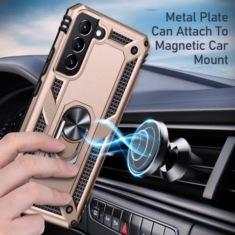ETUI DO SAMSUNG GALAXY S22 Z RINGIEM NA PALEC CASE ZŁOTY SILIKONOWY ETUI DO SAMSUNG GALAXY S22 Z RINGIEM NA PALEC CASE ZŁOTY SILIKONOWY