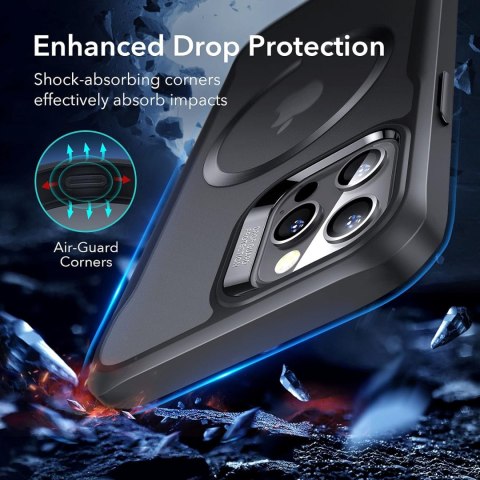 ETUI OCHRONNE APPLE IPHONE 12 PRO MAX CZARNE MAGNETYCZNE ŁADOWANIE CASE