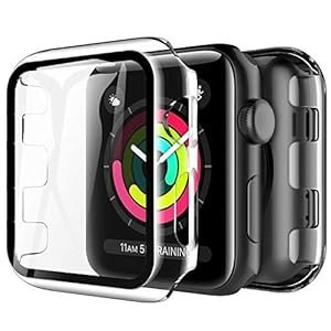 ETUI OCHRONNE ZEGAREK APPLE WATCH SERIES 1/2/3 - 42mm CZARNE RAMKI 2szt